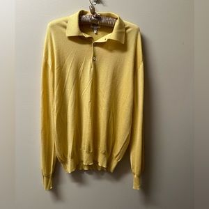 Brioni Men’s 1/4 button knit pull over size 56
